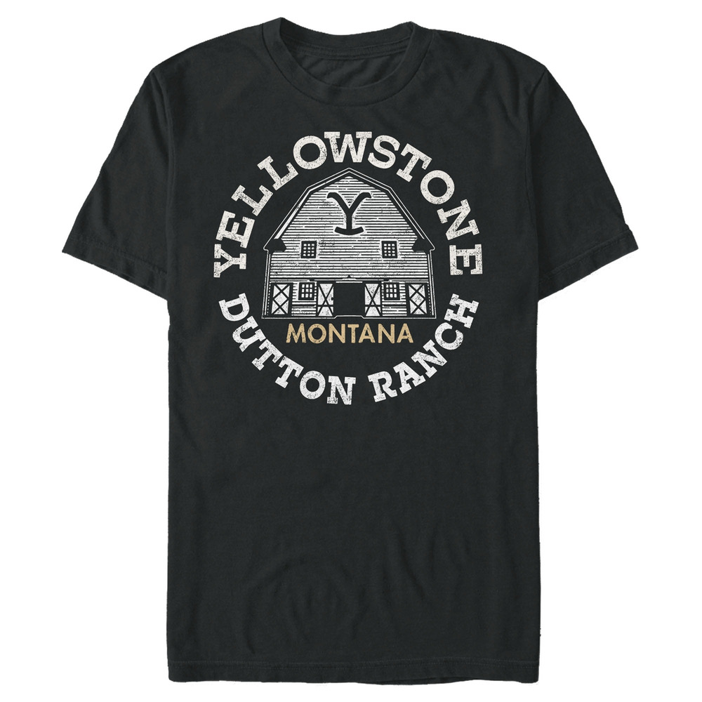 Mens Yellowstone Dutton Ranch Montana Graphic T-Shirt